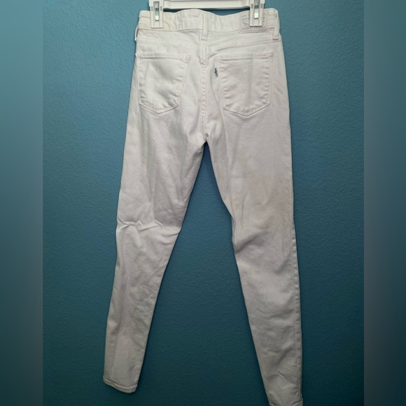 White skinny Levi’s - Picture 3 of 4